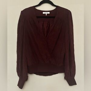 Frame Denim Women's Deep Bordeaux Blouse